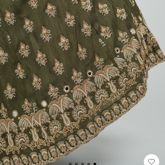 NWT Olive Grandiose Skirt from The Saree Room XS - Picture 7 of 8
